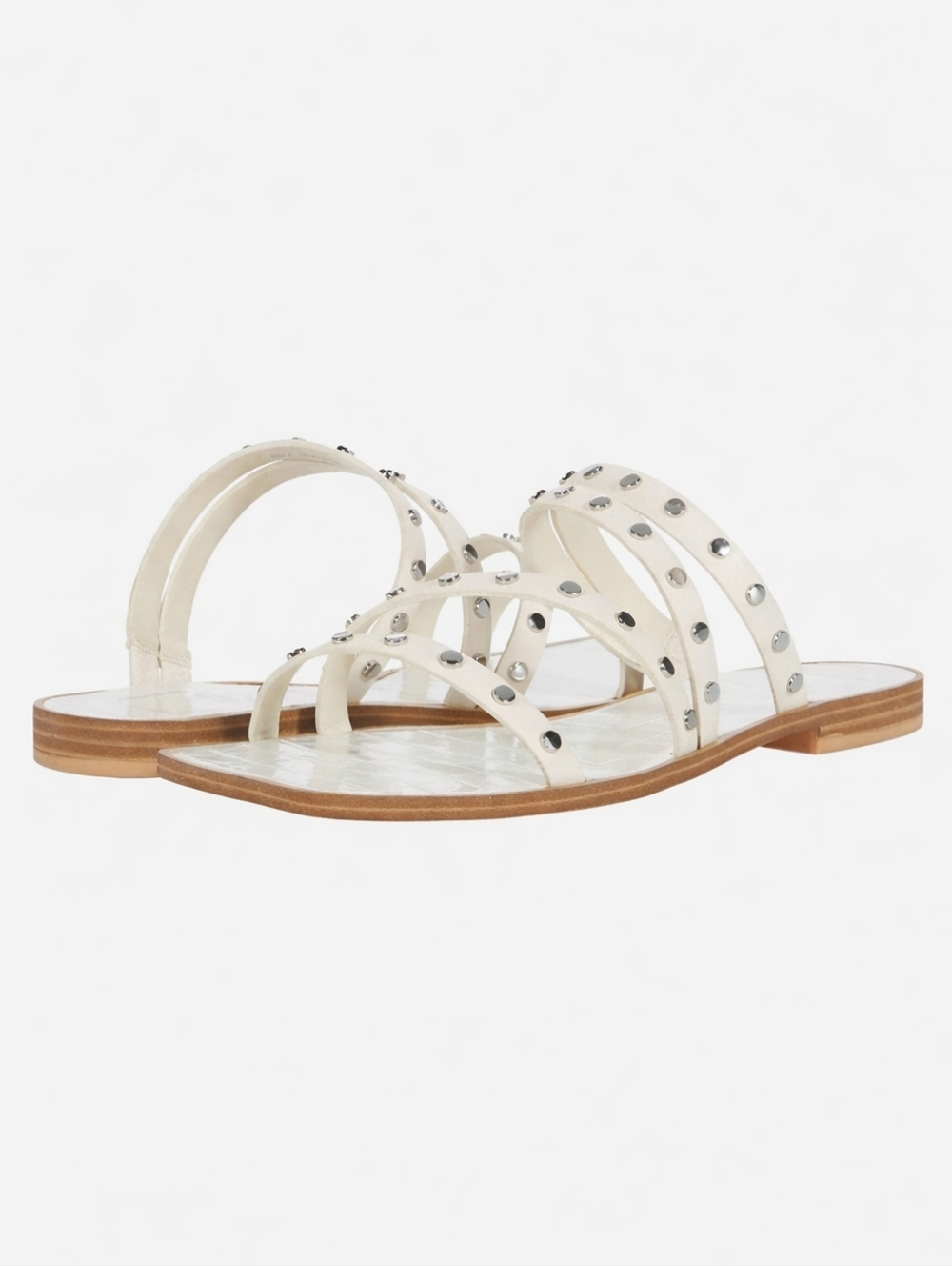 Dolce Vita Izabel Studded Slip-on Sandal Off White Stella